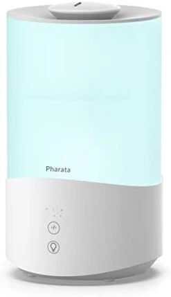 Pharata® Humidifiers For Bedroom Large Room, 2.5L Cool Mist Humidifier With Essential Oil Diffuser, Top Fill Humidifier For Baby, Home, Plant, Ultrasonic Humidification For Whole House, Auto Shut-Off, (White) -Solo Stoves Shop 2105jbBzTeL. AC