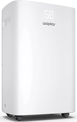 Waykar 50 Pints Dehumidifier For Home, 4500 Sq Ft Dehumidifiers For Basement With Drain Hose, Auto-Defrost And Dry Clothes Function, Intelligent Humidity Control 1 Waykar 50 Pints Dehumidifier For Home, 4500 Sq Ft Dehumidifiers For Basement With Drain Hose, Auto-Defrost And Dry Clothes Function, Intelligent Humidity Control