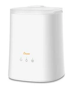 Crane Diffuser And Top Fill Ultrasonic Air Humidifiers For Bedroom And Office, 1.2 Gallon Cool Mist Humidifier For Large Room And Home, No Humidifier Filters Needed, White