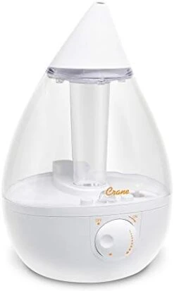 Crane Ultrasonic Humidifiers For Bedroom And Office, 1 Gallon Cool Mist Air Humidifier For Large Room And Home, Humidifier Filters Optional, White -Solo Stoves Shop 31 GM0idy0L. AC