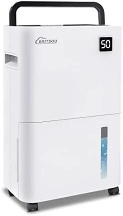 Dehumidifier 3500 Sq. Ft 50 Pint BRITSOU Dehumidifiers For Home Basements Bedroom | Quiet Dehumidifier For Medium To Large Room With Drain Hose | Dry Clothes Mode | Intelligent Humidity Control With Auto Shut Off -Solo Stoves Shop 31 iizImoCL. AC