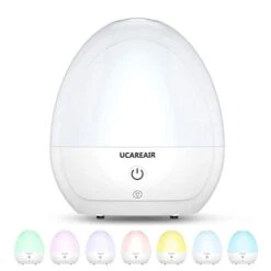 Humidifiers For Bedroom, Optional 7-Color Night Light Cool Mist Humidifiers For Baby, 2L Quiet Ultrasonic Humidifier & Essential Oil Diffuser,Filterless, Whisper-Quiet, Auto Shut Off, BPA Free, 30H
