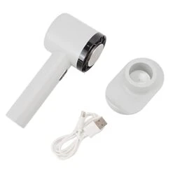 Hand Held Cooling Fan, Pocket Fan Removable Base Built In Semiconductor Cooler 2200mah Rechargeable Battery Quick Cooling For Office For Kids (Grey) -Solo Stoves Shop 315bdRZaarL