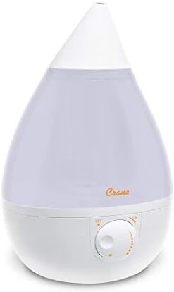Crane Ultrasonic Humidifiers For Bedroom And Office, 1 Gallon Cool Mist Air Humidifier For Large Room And Home, Humidifier Filters Optional, White -Solo Stoves Shop 31CouQUIBLL. AC