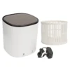 Mini Washing Machine ABS 4.5L 2000mA 24W 12V Blue Light Household Portable Washer For T Shirts Underwear Socks US Plug 100‑240V, Portable Washing Machine,