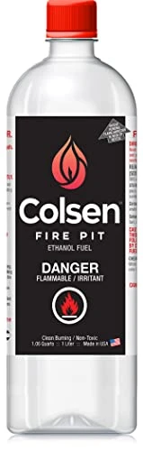 Colsen Fireplace Fuel, Ventless, Bio-Ethanol, Clean Burning/Eco-Friendly (1000mL /32 Oz.) - (Each) (1L)
