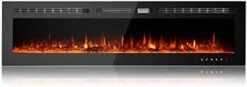 PAOLFOX 36 Inch Electric Fireplace Insert,Wall Mounted,Wall Fireplace Electric With Remote Control,Linear Fireplace,Led Fireplace Recessed,12 Flame Colors -Solo Stoves Shop 31IMsBl8NyL. AC
