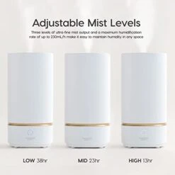 IRIS USA WOOZOO Ultrasonic Humidifier - Cool Mist 3L Water Tank, Bedroom Baby Nursery, Adjustable Mist Level, Night Light Function, Whisper Quiet, Runs Up To 38 Hours, Auto Shut Off -Solo Stoves Shop 31INvjCO7SL