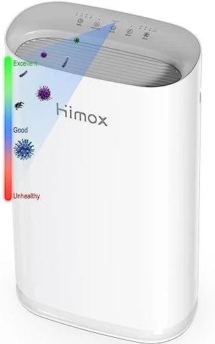 HIMOX HEPA 14 Air Purifierfor Allergies Large Room Pets 5 In 1 Medical Grade HEPA Filter Up To 2000ft² Remove 99.99% Of Dust Mold Pollen Smoke Odor Automatic Air Quality Sensors (H05) 8 HIMOX HEPA 14 Air Purifierfor Allergies Large Room Pets 5 In 1 Medical Grade HEPA Filter Up To 2000ft² Remove 99.99% Of Dust Mold Pollen Smoke Odor Automatic Air Quality Sensors (H05) - Image 8