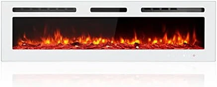 Maxhonor Electric Fireplace Insert Wall Mounted Freestanding Heater With Remote Control, 1500/750W (40inch, Black) 12 Maxhonor Electric Fireplace Insert Wall Mounted Freestanding Heater With Remote Control, 1500/750W (40inch, Black) - Image 12