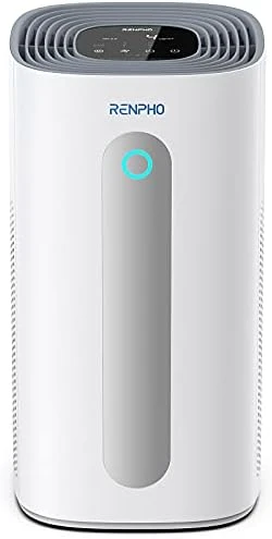 RENPHO Air Purifiers For Bedroom, HEPA Filter Air Purifiers With 22dB Quiet 4 Speed Control For Allergies, Pets, Smoke, Dust, Pollen, Small Air Cleaner For Home Office Living Room Kitchen, White 10 RENPHO Air Purifiers For Bedroom, HEPA Filter Air Purifiers With 22dB Quiet 4 Speed Control For Allergies, Pets, Smoke, Dust, Pollen, Small Air Cleaner For Home Office Living Room Kitchen, White - Image 10