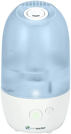 Pure Guardian H965AR Ultrasonic Cool Mist Humidifier, 70 Hrs. Run Time, 1 Gal. Tank Capacity, 320 Sq. Ft. Coverage, Small Rooms, Filter Free, Silver Clean Treated Tank, Includes Essential Oil Tray 5 Pure Guardian H965AR Ultrasonic Cool Mist Humidifier, 70 Hrs. Run Time, 1 Gal. Tank Capacity, 320 Sq. Ft. Coverage, Small Rooms, Filter Free, Silver Clean Treated Tank, Includes Essential Oil Tray - Image 5