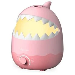 Bucexo Humidifiers For Baby Kids Bedroom - 1.6L Ultrasonic Cool Mist Humidifier For Nursery,3 In 1 Humidifier With Diffuser,nightlight,Timer,BPA Free,Shark