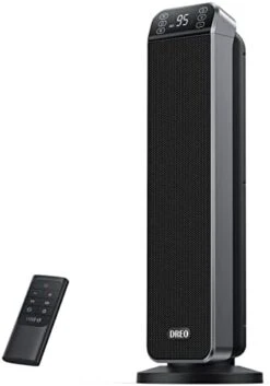 Dreo Electric Space Heater 24-inch With Remote,3 Modes, 12H Timer, 70° Oscillation, Tip-Over And Overheat Protection, Ceramic Heater For Bedroom, Office And Indoor Use, -Solo Stoves Shop 31N27u9aOZL. AC