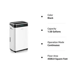 AirDance 45 Pints 4500 Sq. Ft Dehumidifiers For Largeroom Or Basements With Auto Or Manual Drainage | 38db Industry Leading Noise Reducing | Air Filter, 3 Operation Modes And 24 Hr Timer -Solo Stoves Shop 31QhSRqUGdL
