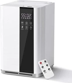 Humidifiers For Bedroom Large Room, Cool And Warm Mist（ up To 212℉） Humidifier With 3-fold Purification, 5L Top Fill Quiet 3 Speed Humidifiers With Auto Shut-Off -Solo Stoves Shop 31SLoE48 sL. AC