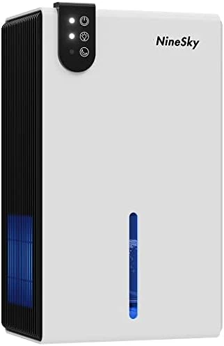 NineSky Dehumidifier For Home, 85 OZ Water Tank, (800 Sq.ft) Dehumidifiers For Bathroom, Bedroom With Auto Shut Off, 7 Colors LED Light(Black) 6 NineSky Dehumidifier For Home, 85 OZ Water Tank, (800 Sq.ft) Dehumidifiers For Bathroom, Bedroom With Auto Shut Off, 7 Colors LED Light(Black) - Image 6