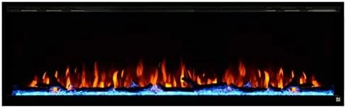 Touchstone 80042 - Sideline Elite Electric Fireplace - 42 Inch Wide - In Wall Recessed - 60 Color Combinations - 1500/750 Watt Heater (68-88°F Thermostat) - Black - Log, Crystals, And Driftwood 10 Touchstone 80042 - Sideline Elite Electric Fireplace - 42 Inch Wide - In Wall Recessed - 60 Color Combinations - 1500/750 Watt Heater (68-88°F Thermostat) - Black - Log, Crystals, And Driftwood - Image 10