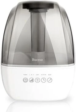 Bucexo Humidifiers For Baby Kids Bedroom - 1.6L Ultrasonic Cool Mist Humidifier For Nursery,3 In 1 Humidifier With Diffuser,nightlight,Timer,BPA Free,Shark -Solo Stoves Shop 31TqrprSeZL. AC