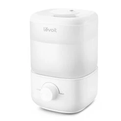 LEVOIT Top Fill Humidifiers For Bedroom (2.5L Large Tank), Cool Mist Ultrasonic Air Humidifier For Home Baby Nursery & Plants, Auto Shut-off And BPA-Free For Safety, Quiet, Knob Control, 360° Nozzle