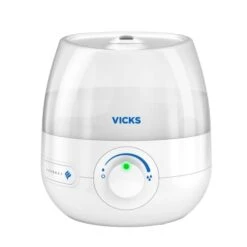 Vicks® Vicks Mini Filter Free Cool Mist Humidifier, Small Room – Variable Mist Control – Works With Vicks VapoPads