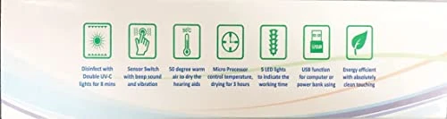 Electronic Kapak Ultra Violet C Clean Hearing Aid Dryer And Dehumidifier Automatic Dry Case 5 Electronic Kapak Ultra Violet C Clean Hearing Aid Dryer And Dehumidifier Automatic Dry Case - Image 5