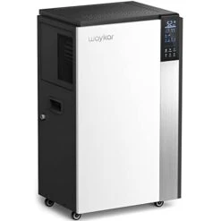 Waykar 296 Pint Large Commercial Dehumidifier For Basement, Industrial And Job Site Space Up To 8000 Sq. Ft -Intelligent Touch Control