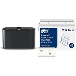 Tork Xpress Hand Towel Dispenser Stainless Steel, Compact For Home Use, Fits H2 Hand Towels & Xpress Soft Multifold Hand Towel White H2, Premium, 4-Panel, 16 X 94 Sheets, MB573 -Solo Stoves Shop 31WuTF8TDL