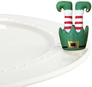 Nora Fleming Hand-Painted Mini: Down The Chimney (Santa Legs) A256 11 Nora Fleming Hand-Painted Mini: Down The Chimney (Santa Legs) A256 - Image 11