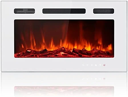 Maxhonor Electric Fireplace Insert Wall Mounted Freestanding Heater With Remote Control, 1500/750W (40inch, Black) 14 Maxhonor Electric Fireplace Insert Wall Mounted Freestanding Heater With Remote Control, 1500/750W (40inch, Black) - Image 14