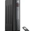 Dreo Radiator Heater, Upgrade 1500W Electric Portable Space Oil Filled Heater With Remote Control, 4 Modes, Overheat & Tip-Over Protection, 24h Timer, Digital Thermostat, Quiet, Indoor
