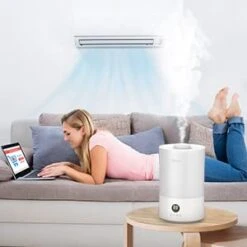 Cool Mist Humidifiers For Bedroom, 4L Easy Clean Humidifier Indoor, Night Light, Auto Shut-Off, Timer 6 Cool Mist Humidifiers For Bedroom, 4L Easy Clean Humidifier Indoor, Night Light, Auto Shut-Off, Timer -Solo Stoves Shop 31aLQo60VvL