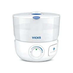 Vicks EasyCare+ Top Fill Filter-Free Cool Mist Humidifier, Small Room–For Vapors 2 Ways –Works With Vicks VapoPads And VapoSteam, White