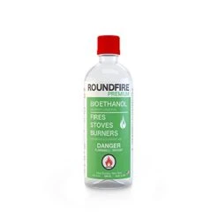 ROUNDFIRE Premium 0.5 Liter - Bioethanol Fuel For Fireplaces, Stoves And Burners (1/2 Quart)