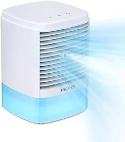 HiCOZY Air Cooler With 2 Ultrasonic Mist Levels & 3 Fan Speeds, Evaporative Air Cooler With Detachable 650ml/23oz Water Tank, 3-in-1 Portable Air Cooling Fan For Desktop, Office And Bedroom 11 HiCOZY Air Cooler With 2 Ultrasonic Mist Levels & 3 Fan Speeds, Evaporative Air Cooler With Detachable 650ml/23oz Water Tank, 3-in-1 Portable Air Cooling Fan For Desktop, Office And Bedroom -Solo Stoves Shop 31hALrOtbdL. AC