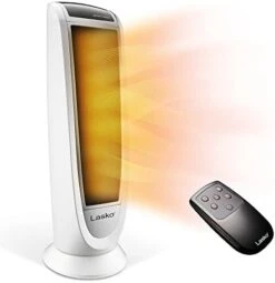 Lasko Oscillating Digital Ceramic Tower Heater For Home With Overheat Protection, Timer And Remote Control, 22.75 Inches, 1500W, White, 5165, Medium -Solo Stoves Shop 31isYEKmaL. AC