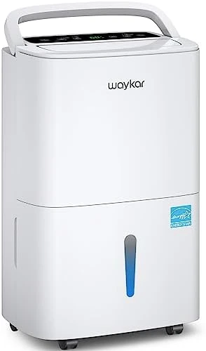 Waykar 2500 Sq. Ft Home Dehumidifier With Drain Hose For Bedrooms, Basements, Bathrooms, And Laundry Rooms - With Intelligent Touch Control And 3 Air Outlets, 24 Hr Timer, And 0.58 Gallon Water Tank 9 Waykar 2500 Sq. Ft Home Dehumidifier With Drain Hose For Bedrooms, Basements, Bathrooms, And Laundry Rooms - With Intelligent Touch Control And 3 Air Outlets, 24 Hr Timer, And 0.58 Gallon Water Tank - Image 9