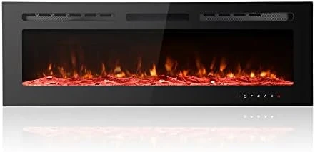 Maxhonor Electric Fireplace Insert Wall Mounted Freestanding Heater With Remote Control, 1500/750W (40inch, Black) 8 Maxhonor Electric Fireplace Insert Wall Mounted Freestanding Heater With Remote Control, 1500/750W (40inch, Black) - Image 8