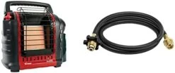 Mr. Heater MH9BX-Massachusetts/Canada Approved Portable Propane Heater & Mr. Heater Buddy Series Hose Assembly - 10-ft, Model# F273704 -Solo Stoves Shop 31nV89RJVJL. AC