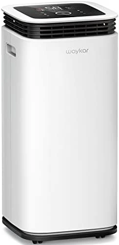 Waykar 2500 Sq. Ft Home Dehumidifier With Drain Hose For Bedrooms, Basements, Bathrooms, And Laundry Rooms - With Intelligent Touch Control And 3 Air Outlets, 24 Hr Timer, And 0.58 Gallon Water Tank 10 Waykar 2500 Sq. Ft Home Dehumidifier With Drain Hose For Bedrooms, Basements, Bathrooms, And Laundry Rooms - With Intelligent Touch Control And 3 Air Outlets, 24 Hr Timer, And 0.58 Gallon Water Tank - Image 10
