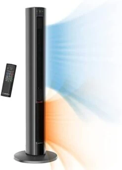 Lasko Portable Fan & Heater All Season Comfort Control Tower Fan And Space Heater In One, Black, Large & 29” Ceramic Tower Heater, Whole Room Heating, Remote Control, 1500W, Black -Solo Stoves Shop 31q2srOurSL. AC