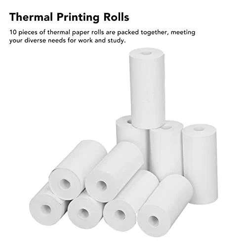 Mini Printer Paper,Printable Paper Rolls, 57 X 25mm Thermal Label Paper White Self-Adhesive Sticker Paper,White Printable Thermosensitive Thick Paper Thermal Paper Rolls, Printable Paper Rolls Th 2 Mini Printer Paper,Printable Paper Rolls, 57 X 25mm Thermal Label Paper White Self-Adhesive Sticker Paper,White Printable Thermosensitive Thick Paper Thermal Paper Rolls, Printable Paper Rolls Th - Image 2