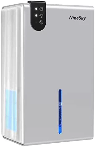 NineSky Dehumidifier For Home, 85 OZ Water Tank, (800 Sq.ft) Dehumidifiers For Bathroom, Bedroom With Auto Shut Off, 7 Colors LED Light(Black) 9 NineSky Dehumidifier For Home, 85 OZ Water Tank, (800 Sq.ft) Dehumidifiers For Bathroom, Bedroom With Auto Shut Off, 7 Colors LED Light(Black) - Image 9