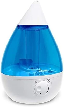 Crane Ultrasonic Humidifiers For Bedroom And Office, 1 Gallon Cool Mist Air Humidifier For Large Room And Home, Humidifier Filters Optional, White -Solo Stoves Shop 31wffnye3YL. AC