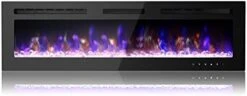PAOLFOX 36 Inch Electric Fireplace Insert,Wall Mounted,Wall Fireplace Electric With Remote Control,Linear Fireplace,Led Fireplace Recessed,12 Flame Colors -Solo Stoves Shop 31wp64yz5eL. AC
