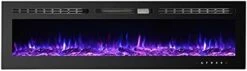 CharaVector Electric Fireplaces-60 Inch-Recessed And Wall Mounted Fireplace- Insert Heater LED Fire Place-Remote Control & Touch Screen -Solo Stoves Shop 31ypuuXmcJL. AC