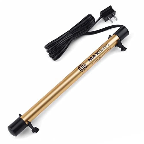 MAXSafes Gun Safe Dehumidifier Rod, Dry Golden Rod - Easy Installation Plug-in Electric Dehumidifier Eliminates Moisture For Gun Safes & Cabinets, ETL Approved, 12in 1 MAXSafes Gun Safe Dehumidifier Rod, Dry Golden Rod - Easy Installation Plug-in Electric Dehumidifier Eliminates Moisture For Gun Safes & Cabinets, ETL Approved, 12in
