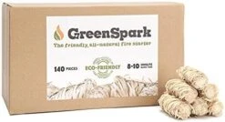 GreenSpark Firestarters Square 160 Pcs Natural Fire Starters For Grill, Smoker, Pizza Oven, BBQ, Wooden & Pellet Stove, Fire Pit, Long Burn, Waterproof,All Weather, Safe For Indoor/Outdoor Use -Solo Stoves Shop 41 c0Qb9YJL. AC