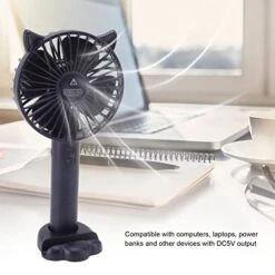 GLOGLOW Hand Held Fan, ABS PC Portable Fan For Travel Small Compact For Library For Outdoors -Solo Stoves Shop 41009k3zwhL