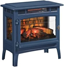 Duraflame Electric Infrared Quartz Fireplace Stove With 3D Flame Effect, Black -Solo Stoves Shop 410IBjCx7KL. AC